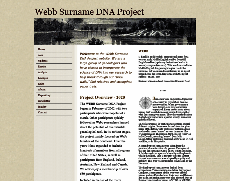 Webbdnaproject.org thumbnail