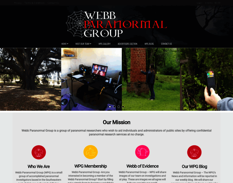Webbparanormalgroup.com thumbnail