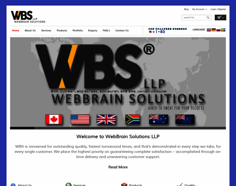 Webbrainsolutions.com thumbnail