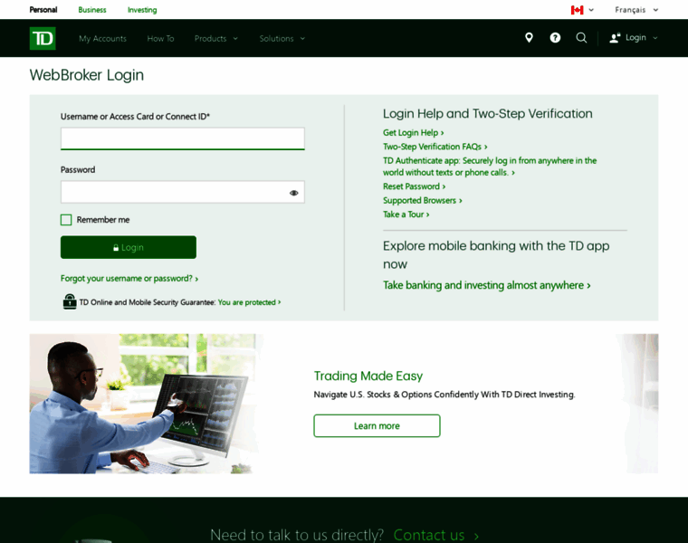 Webbroker.td.com thumbnail
