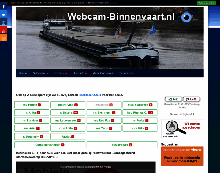 Webcam-binnenvaart.nl thumbnail