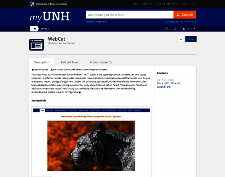 Webcat.unh.edu thumbnail