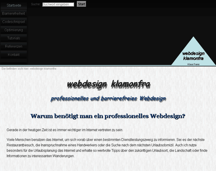 Webdesign-klamonfra.de thumbnail