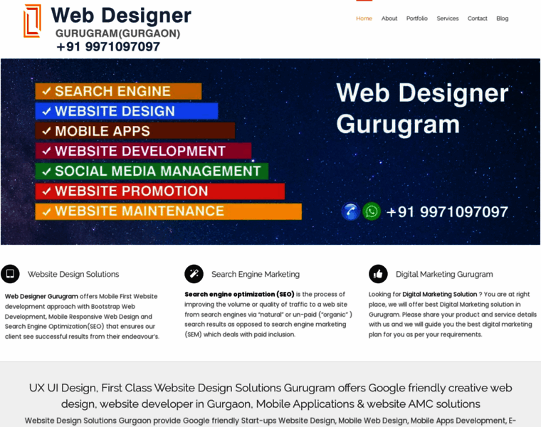 Webdesignergurugram.com thumbnail