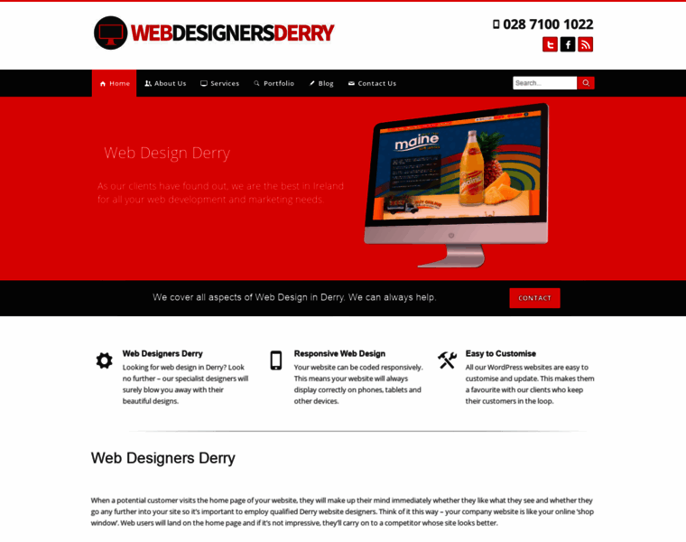 Webdesignersderry.co.uk thumbnail
