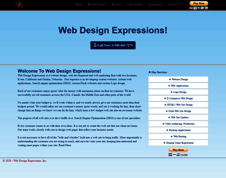 Webdesignexpressions.net thumbnail