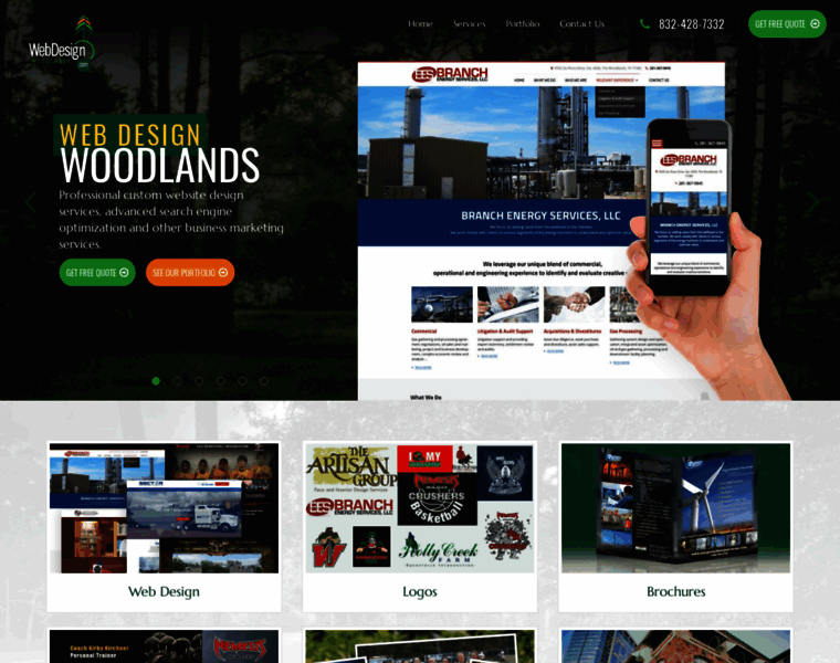 Webdesignwoodlands.com thumbnail