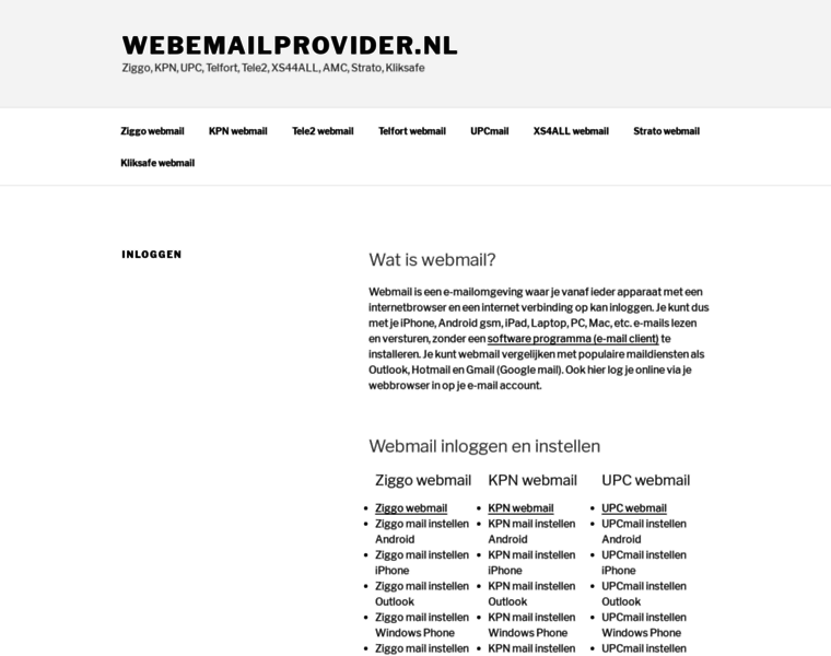 Webemailprovider.nl thumbnail