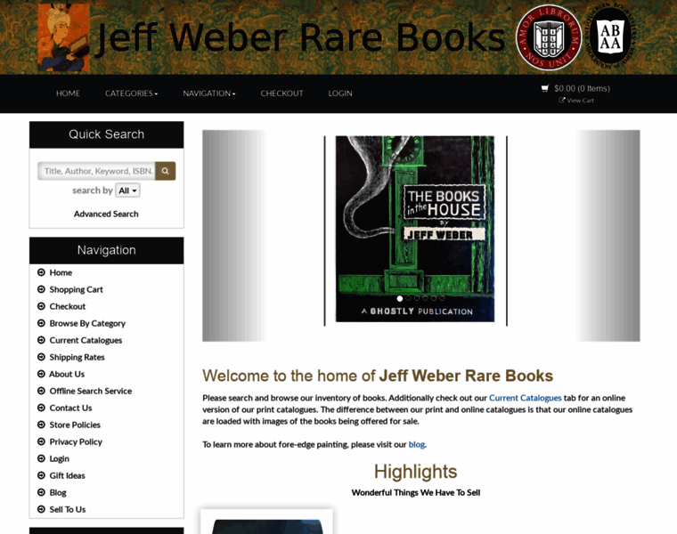 Weberrarebooks.com thumbnail