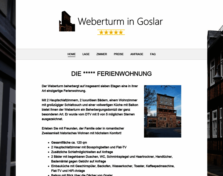 Weberturm-goslar.de thumbnail
