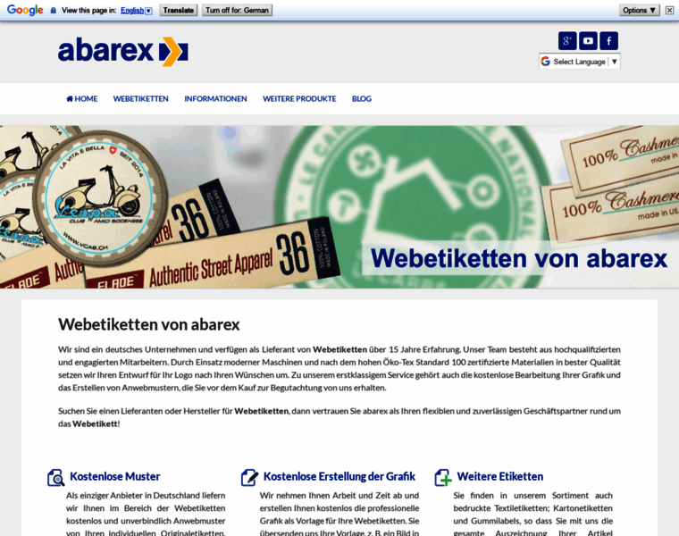 Webetiketten-abarex.de thumbnail