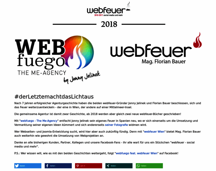 Webfeuer.at thumbnail