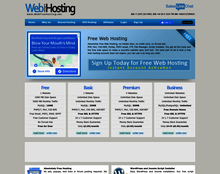 Webfreehosting.net thumbnail
