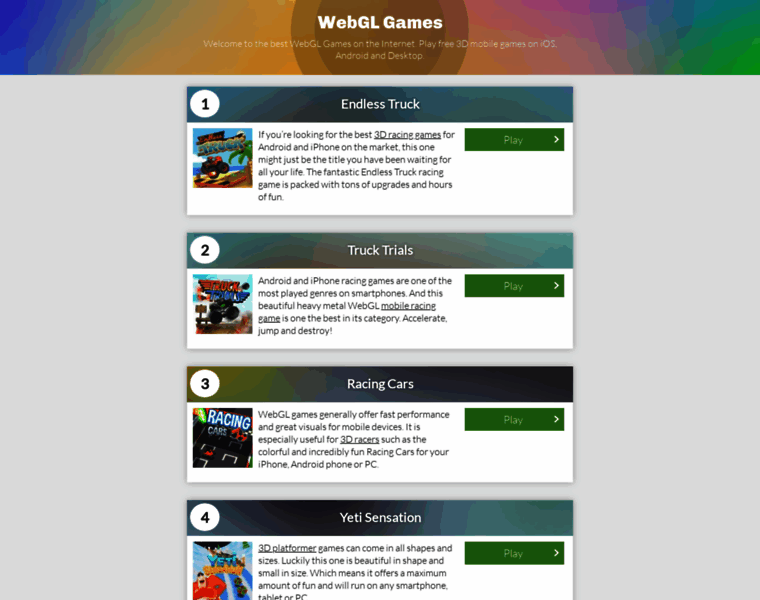 Webglgames.com thumbnail