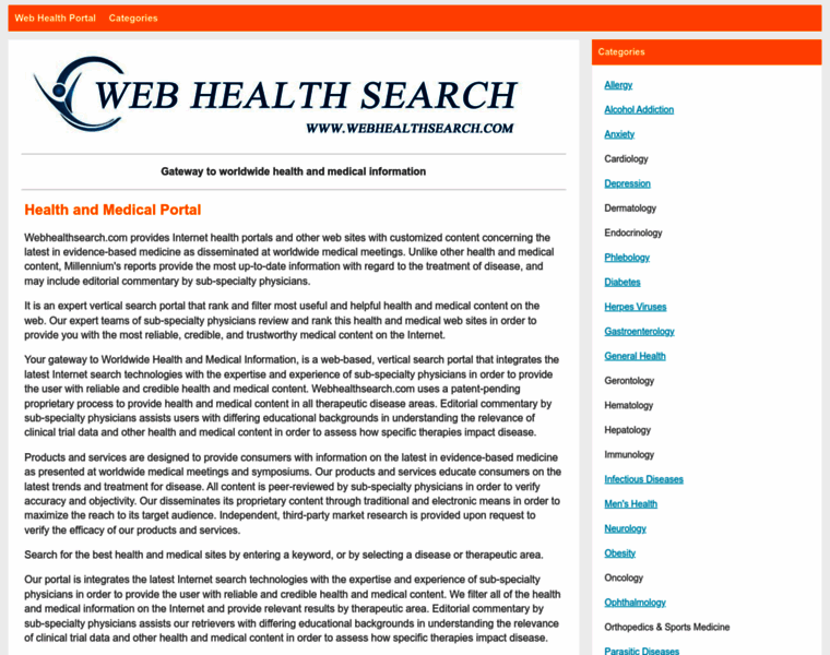 Webhealthsearch.com thumbnail