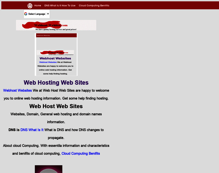 Webhost-websites.com thumbnail