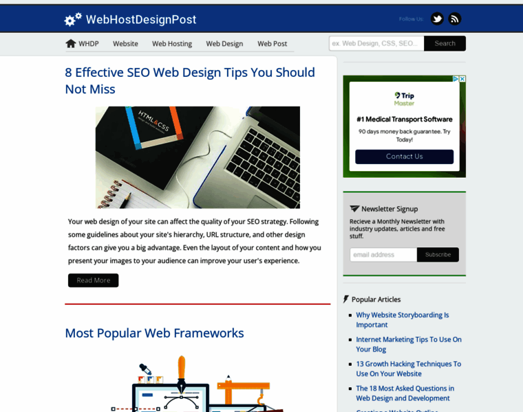 Webhostdesignpost.com thumbnail