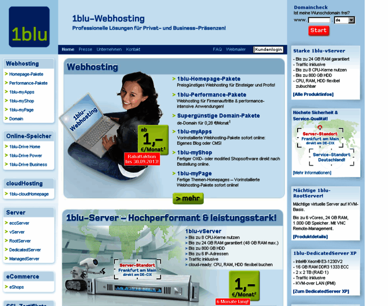 Webhosting10.1blu.de thumbnail
