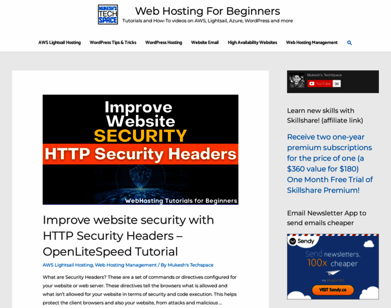 Webhostingforbeginners.net thumbnail