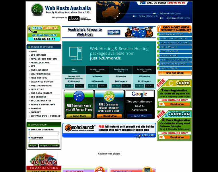 Webhostsaustralia.com.au thumbnail