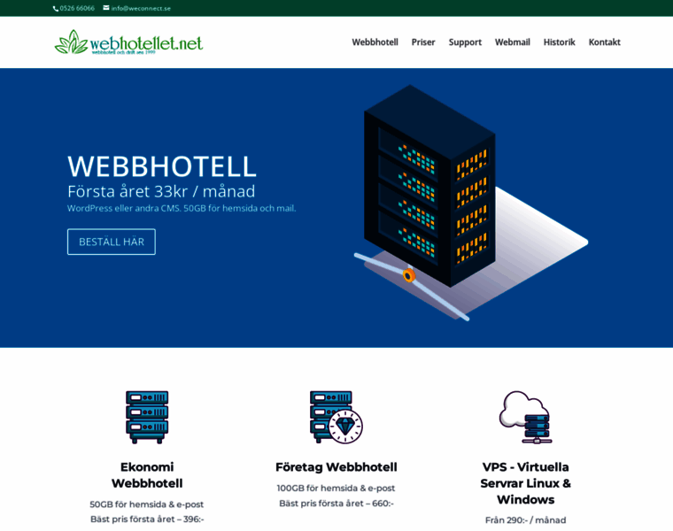 Webhotellet.net thumbnail