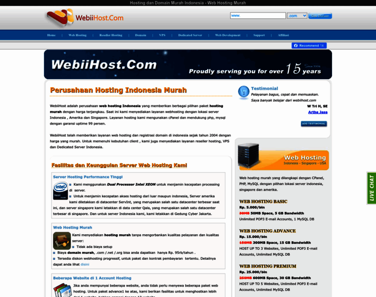 Webiihost.com thumbnail