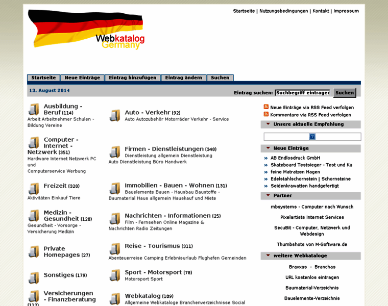 Webkatalog-germany.de thumbnail