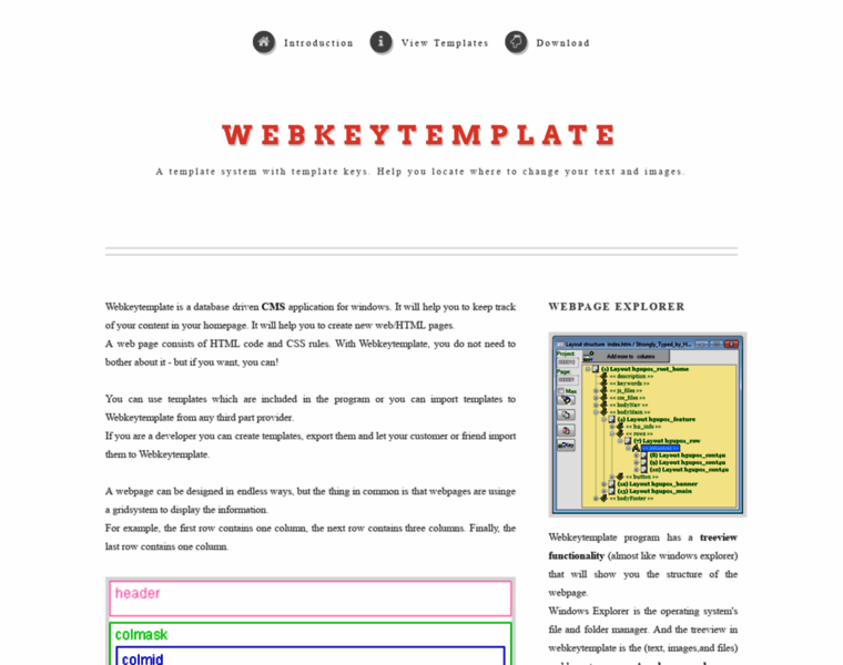 Webkeytemplate.com thumbnail