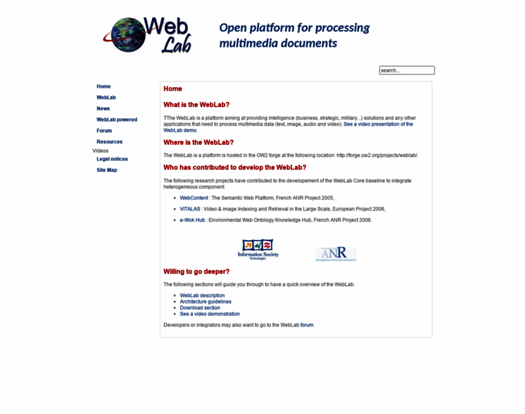 Weblab-project.org thumbnail