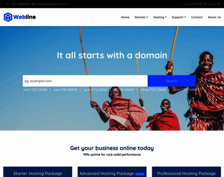 webline.co.tz at WI. Portal Home - Webline Africa Limited