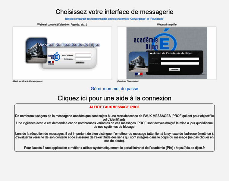 Webmail.ac-dijon.fr thumbnail