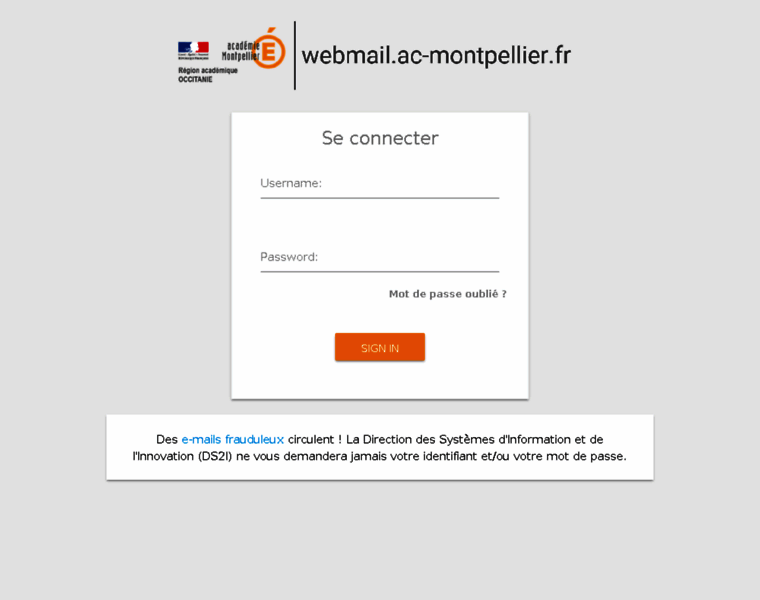 Webmail.ac-montpellier.fr thumbnail