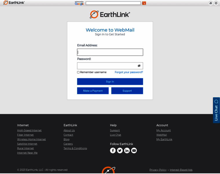 Webmail.earthlink.net thumbnail