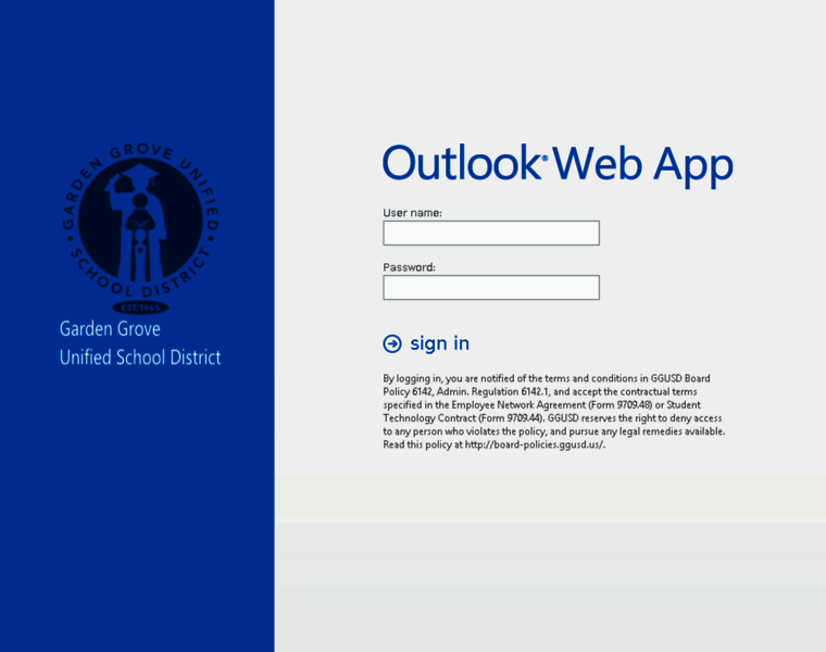 Webmail.ggusd.us thumbnail