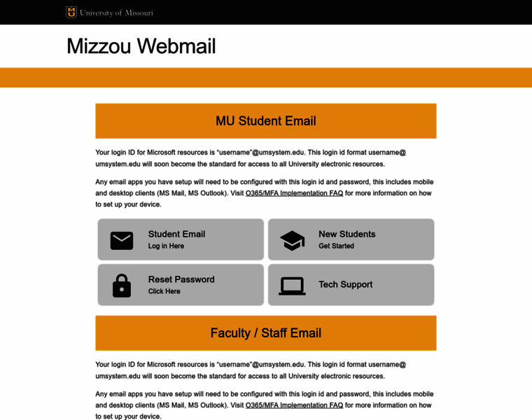 Webmail.mizzou.edu thumbnail