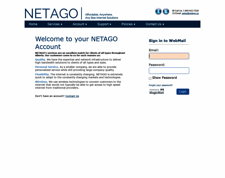 Webmail.netago.ca thumbnail