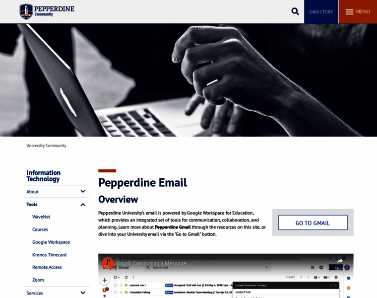 Webmail.pepperdine.edu thumbnail