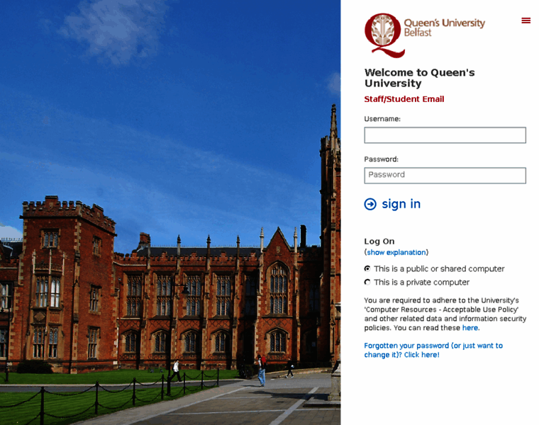 Webmail.qub.ac.uk thumbnail