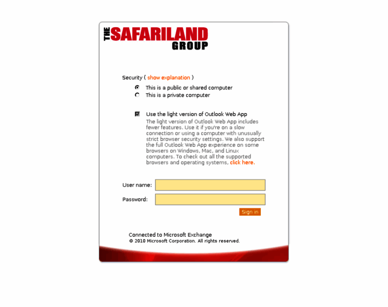 Webmail.safariland.com thumbnail