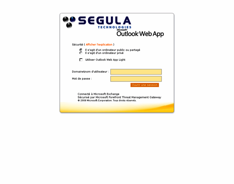 Webmail.segula.fr thumbnail