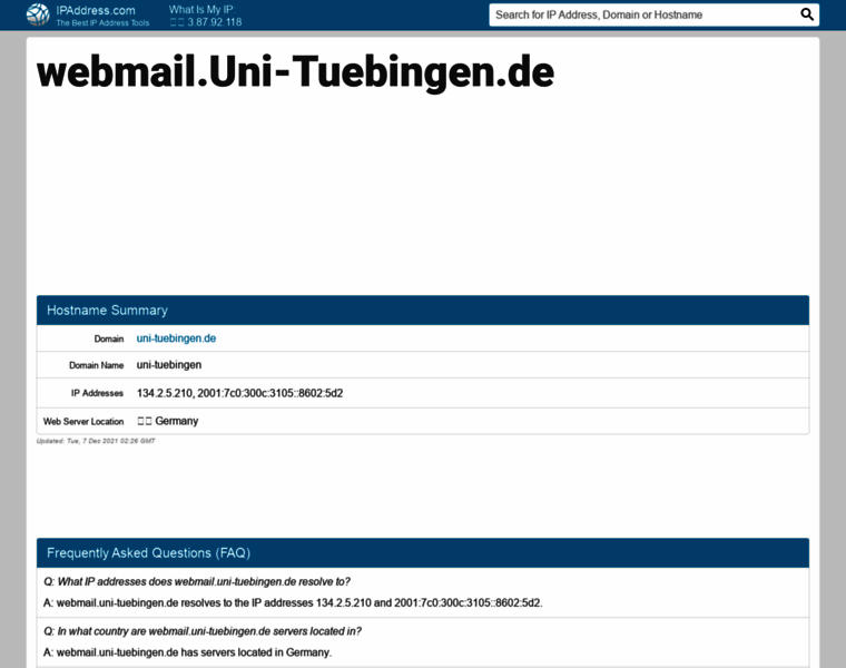 Webmail.uni-tuebingen.de.ipaddress.com thumbnail
