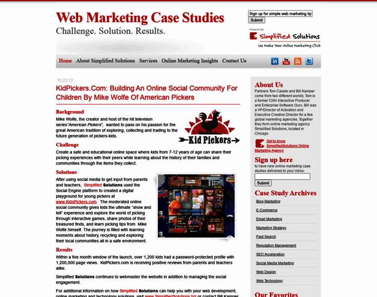 Webmarketingcasestudies.com thumbnail