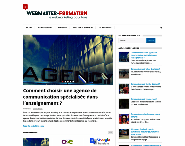 Webmaster-formation.fr thumbnail