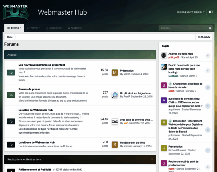 Webmaster-hub.com thumbnail