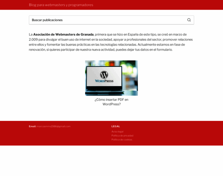 Webmastergranada.es thumbnail