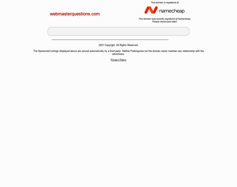 Webmasterquestions.com thumbnail