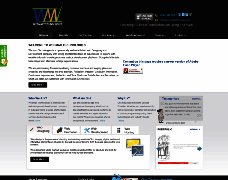 Webmaxtechnologies.com thumbnail