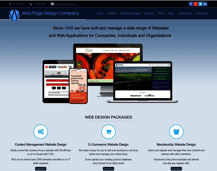 Webpagedesign.ie thumbnail