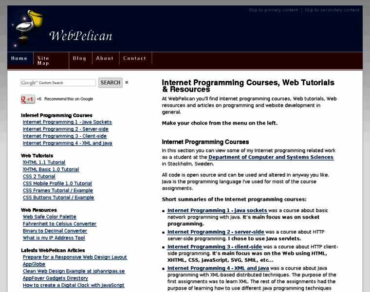 Webpelican.com thumbnail