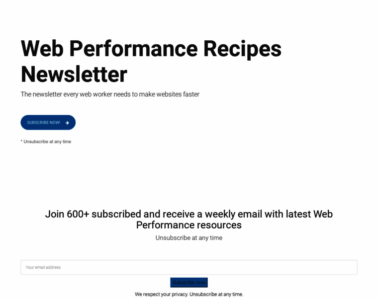 Webperformance.recipes thumbnail